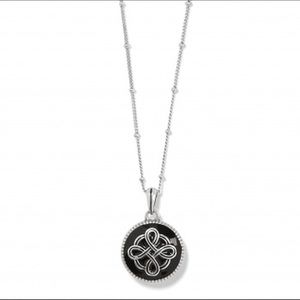 Brighton Interlok black/gold reversible necklace